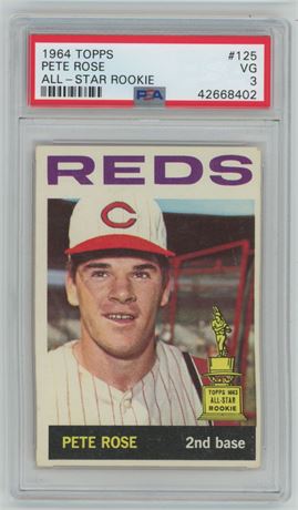 1964 Topps #125 Pete Rose PSA 3 VG