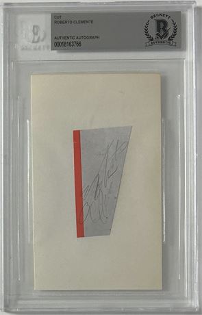 Roberto Clemente Cut Auto BGS Authentic