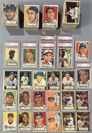1952 Topps NEAR Complete Low # MASTER Set (391 Cards) w/ 82 VAR ~VG AVG