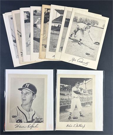 1953-1957 Spic & Span Milwaukee Braves Complete Set (1-13) w/Spahn, Mathews READ