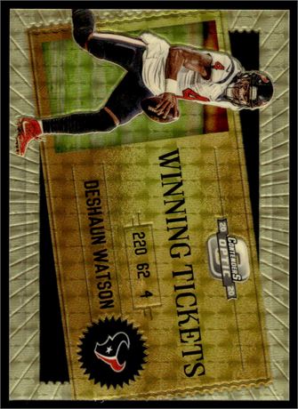 2020 Contenders Optic Winning Tickets Deshawn Watson Golden Ticket 1/1 Vinyl