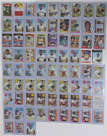 1963-75 Topps Star Lot (75) Low Grade w/ Ryan RC/Mays/Clemente/Bench - LOADED