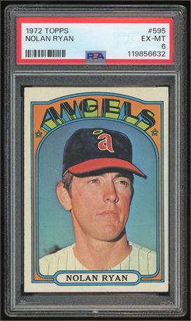 1972 Topps #595 Nolan Ryan PSA 6 EXMT