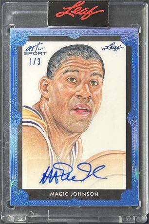 2021 Leaf Art of Sport Magic Johnson Autograph 1/3