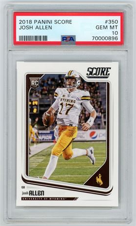 2018 Panini Score #350 Josh Allen PSA 10 GEM MINT