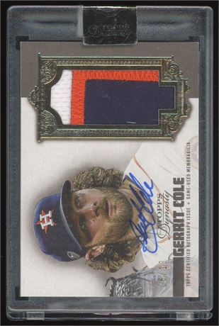 2019 Topps Dynasty Gerrit Cole 3 Color Patch Auto 6/10