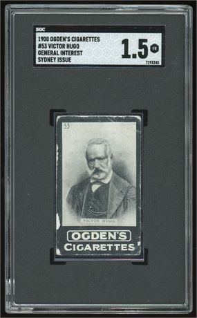 1900 Ogden's #53 Victor Hugo General Interest Sydney Issue SGC 1.5 FAIR RARE