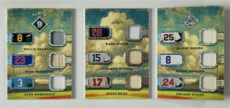 2025 Leaf Seasons in the Sun 3/6 Bonds, Rodriguez, Sandberg, and Boggs Cloud 9