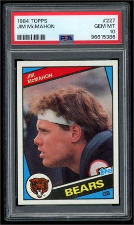 1984 Topps #227 Jim McMahon PSA 10 GEM MINT