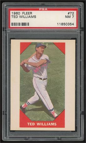 1960 Fleer #72 Ted Williams PSA 7 NM