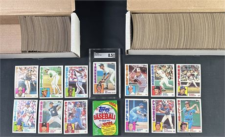 1984 Topps Baseball Complete Set (1-792) w/ Mattingly RC SGC 8.5 NMMT Avg