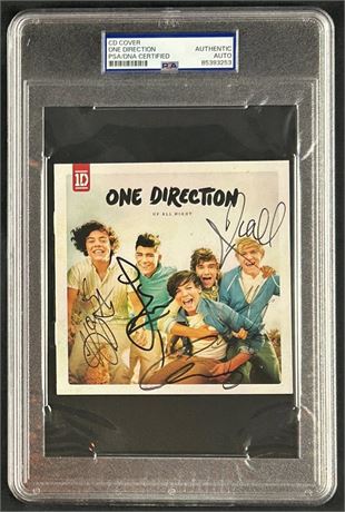 One Direction CD Cover PSA/DNA Certified Auto Authentic