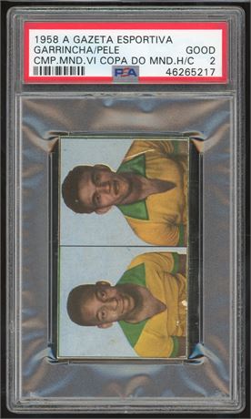 1958 A Gazeta Esportiva Pele RC PSA 2 GOOD