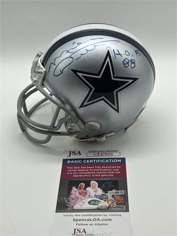 Mike Ditka Autographed Dallas Cowboys Mini Helmet w/ Inscriptions JSA