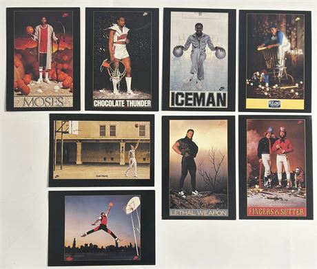 1994 Upper Deck 3x5 Nike Original Poster Card Lot (8) w/ Jordan (READ)