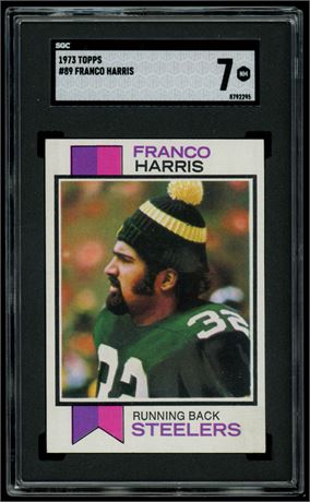 1973 Topps #89 Franco Harris RC SGC 7 NM