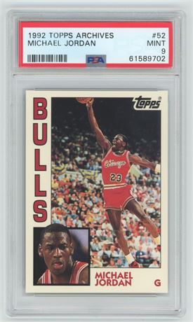 1992 Topps Archives #52 Michael Jordan PSA 9 MINT