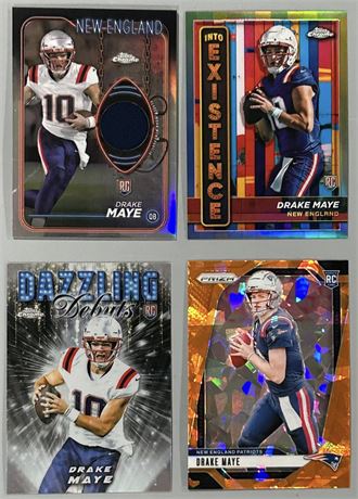 2024 Topps/Panini Football Drake Maye RC Lot w/ Relic