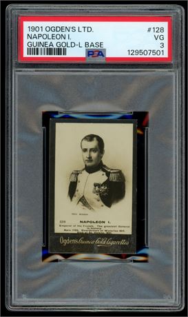 1901 Ogden's LTD #128 Napoleon I. Guinea Gold-L Base PSA 3 VG