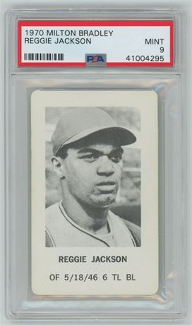 1970 Milton Bradley Reggie Jackson PSA 9 MINT