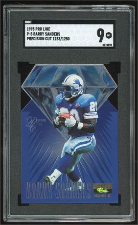 1995 Pro Line Barry Sanders Precision Cut 1233/1250 SGC 9 MINT