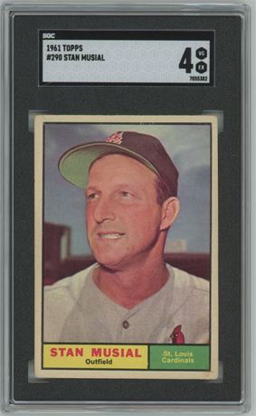 1961 Topps #290 Stan Musial SGC 4 VGEX
