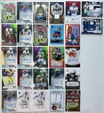 Modern Football Lot (27) w / Stars, Autos, #'d, Relics & RC's