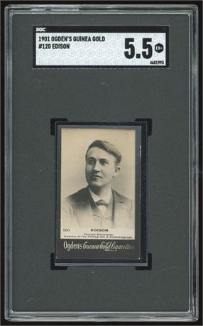 1901 Odgen's Guinea Gold #120 Thomas Edison SGC 5.5 EX+