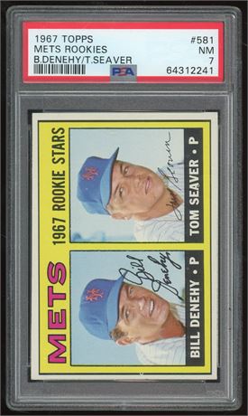 1967 Topps #581 Hi# Tom Seaver RC PSA 7